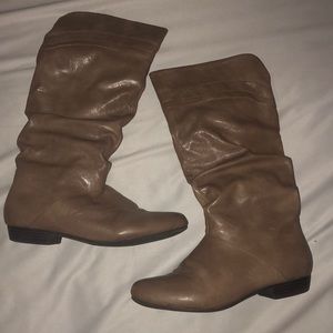 Tan leather boots. Size 7.5